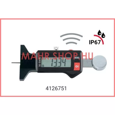   Mahr 4126751,Digitális mélységmérő beépített jeladóval, IP 67 védelemmel MarCal 30 EWRi 0-25mm(1")