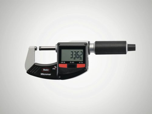 Mahr 4157030 Digitális kengyeles mikrométer csőfalvastagság-méréshez, adatkimenettel,  IP65 védelemmel Micromar 40 EWR-R, 0-25mm(0-1")