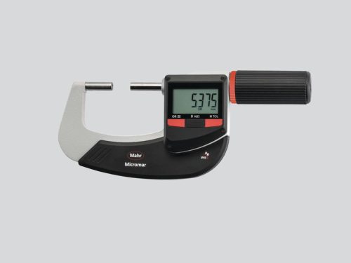 Mahr 4157045 Digitális kengyeles mikrométer menetméréshez, adatkimenettel,  IP65 védelemmel Micromar 40 EWR-V, 0-25mm(0-1")