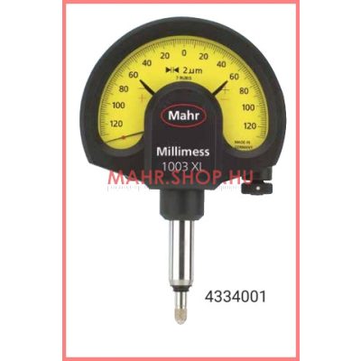   Mahr 4334001 Analóg finomkijelzős mérőóra,  Millimess 1003 XL  ±130/2um