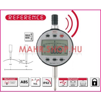   Mahr 4337663 Digitális mérőóra, Beépített jeladóval, IP42 védelemmel MarCator 1087 Ri 12,5mm / 0,0005, 0,001, 0,002, 0,005, 0,01 mm
